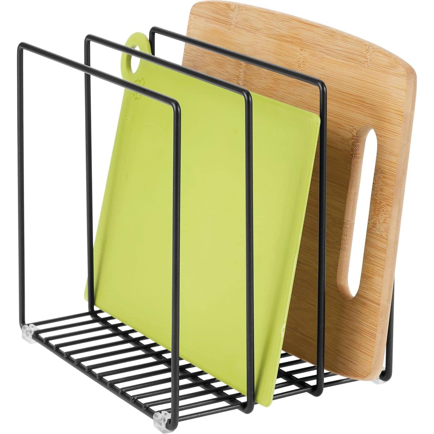 Organizador de Almacenamiento mDesign para Cocina - 3 Compartimentos Negro