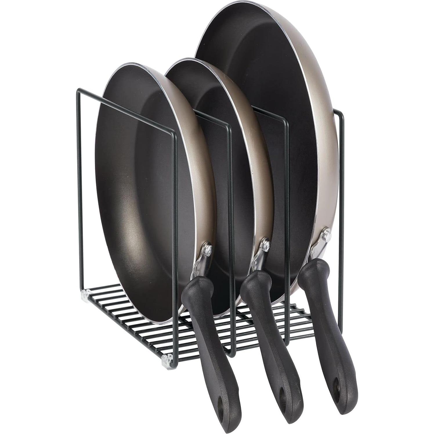 Organizador de Almacenamiento mDesign para Cocina - 3 Compartimentos Negro