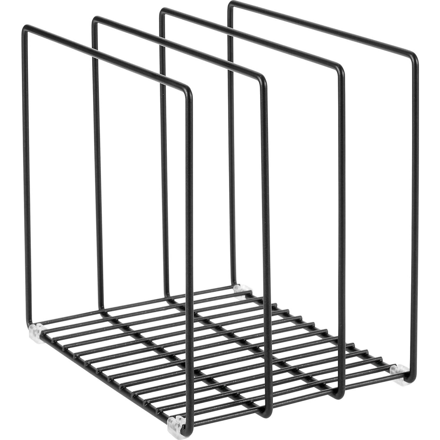 Organizador de Almacenamiento mDesign para Cocina - 3 Compartimentos Negro