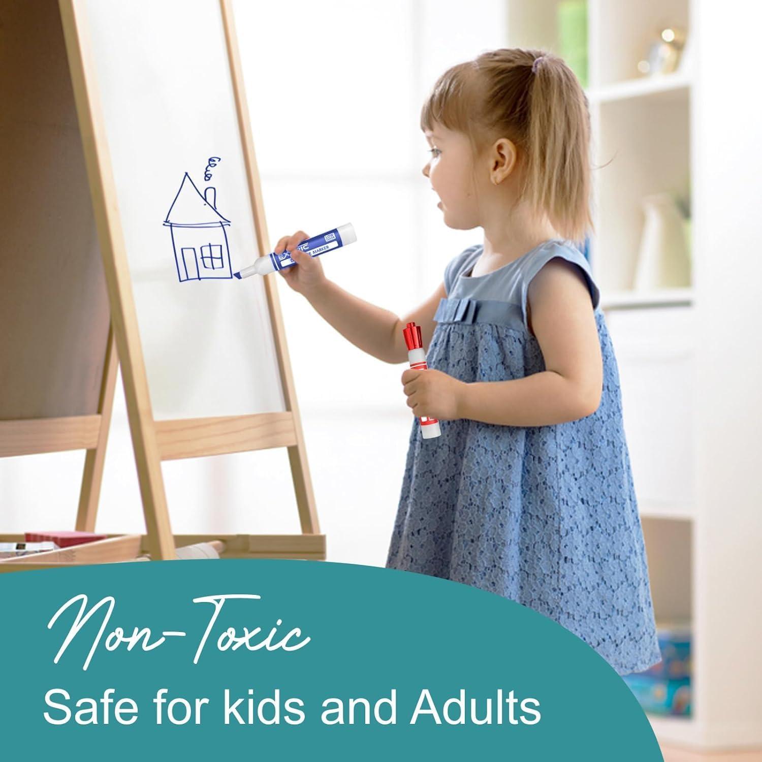 Juego de Marcadores Borrables EXTRIC Punta Cincel 6 Piezas