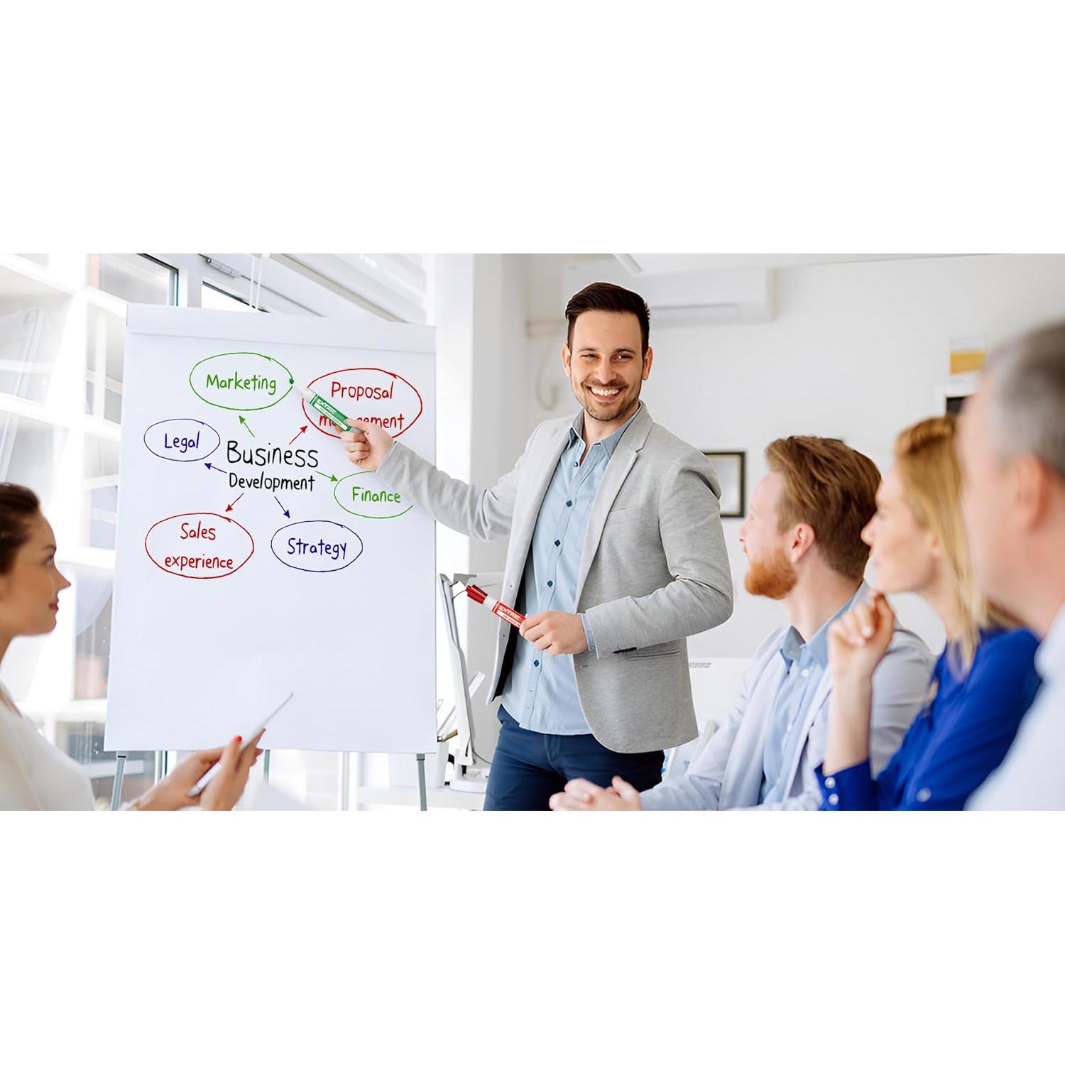 Juego de Marcadores Borrables EXTRIC Punta Cincel 6 Piezas