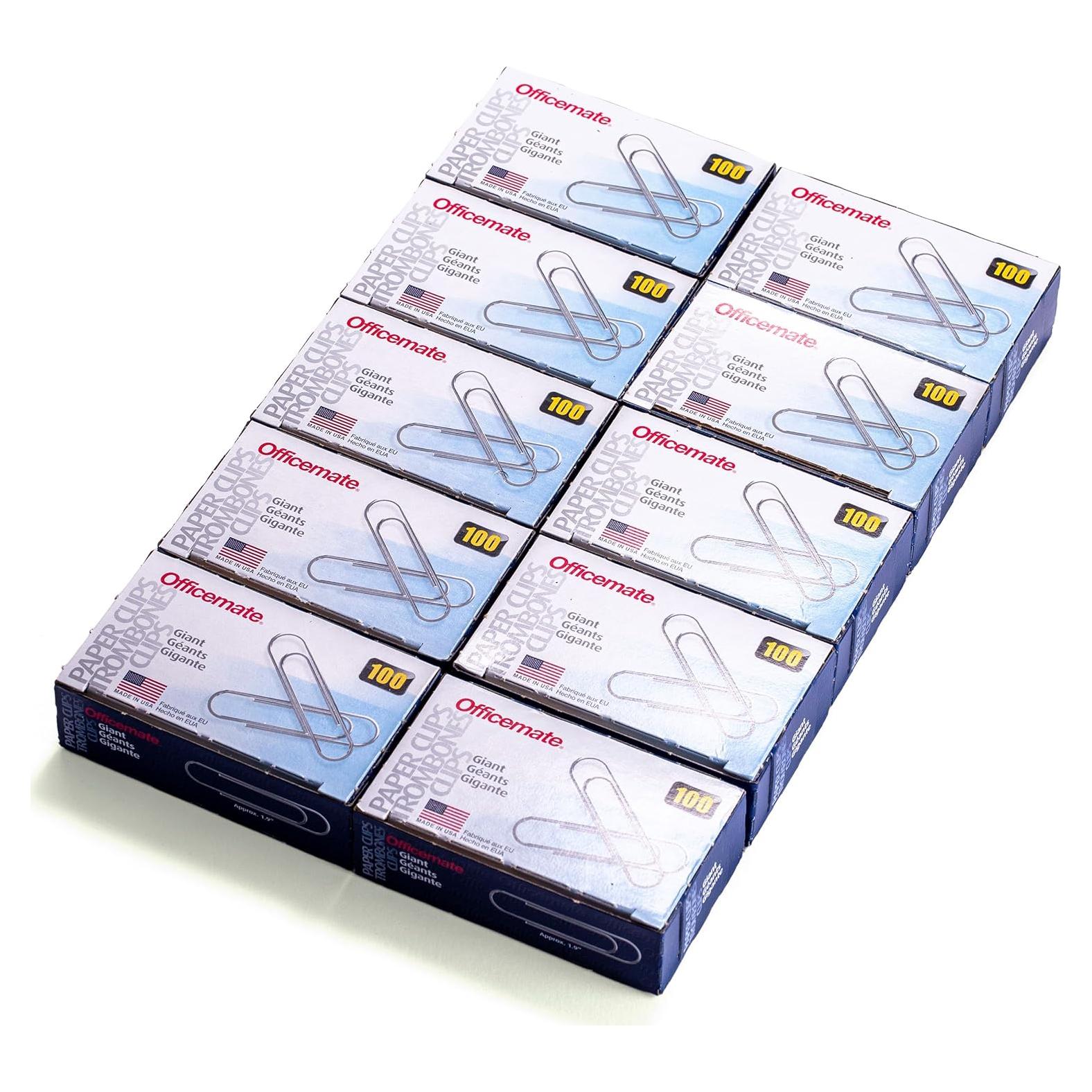 Ganchos de Papel Gigantes Officemate 99914 - Paquete 1000 Unidades