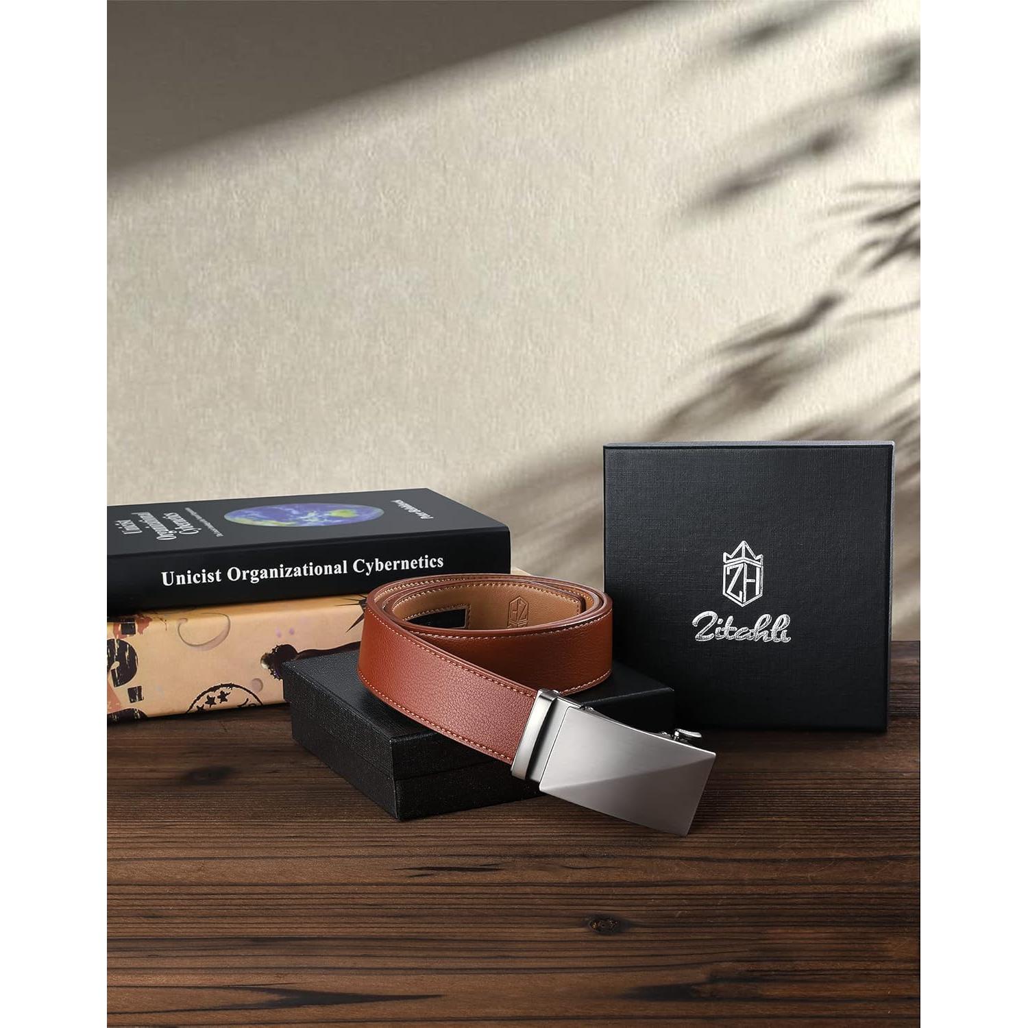 Cinturón Zitahli para hombres de cuero premium 3,49 cm