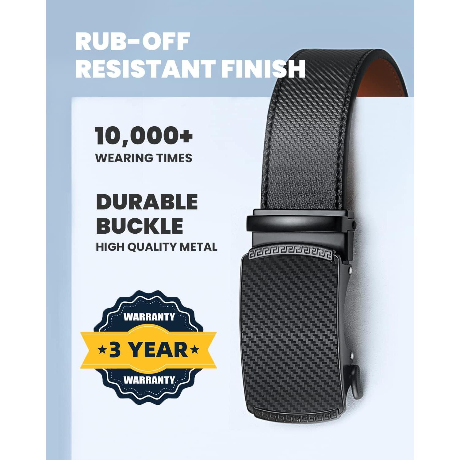 Cinturón Zitahli para hombres de cuero premium 3,49 cm