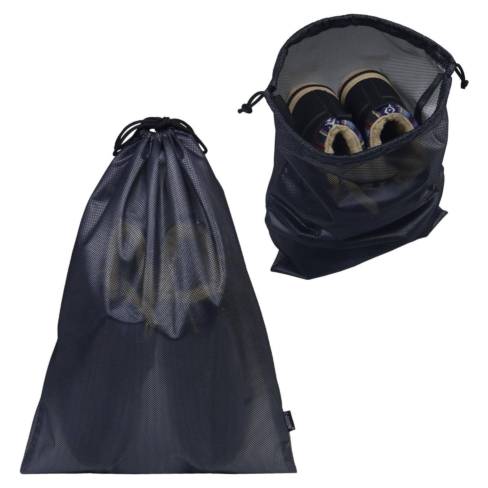 Bolsas para zapatos Gloppie negras 43x33 cm, organizador viaje