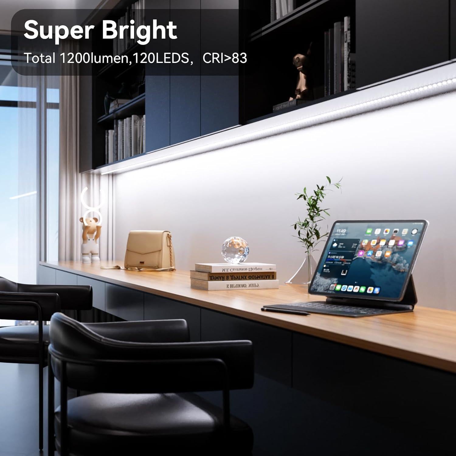 Kit de Iluminación LED Bajo Gabinete WOBANE 2m 1200lm 6000K