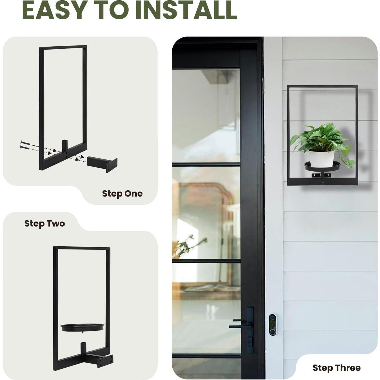 Soporte de Planta de Pared Storenization - Juego de 2 Estantes