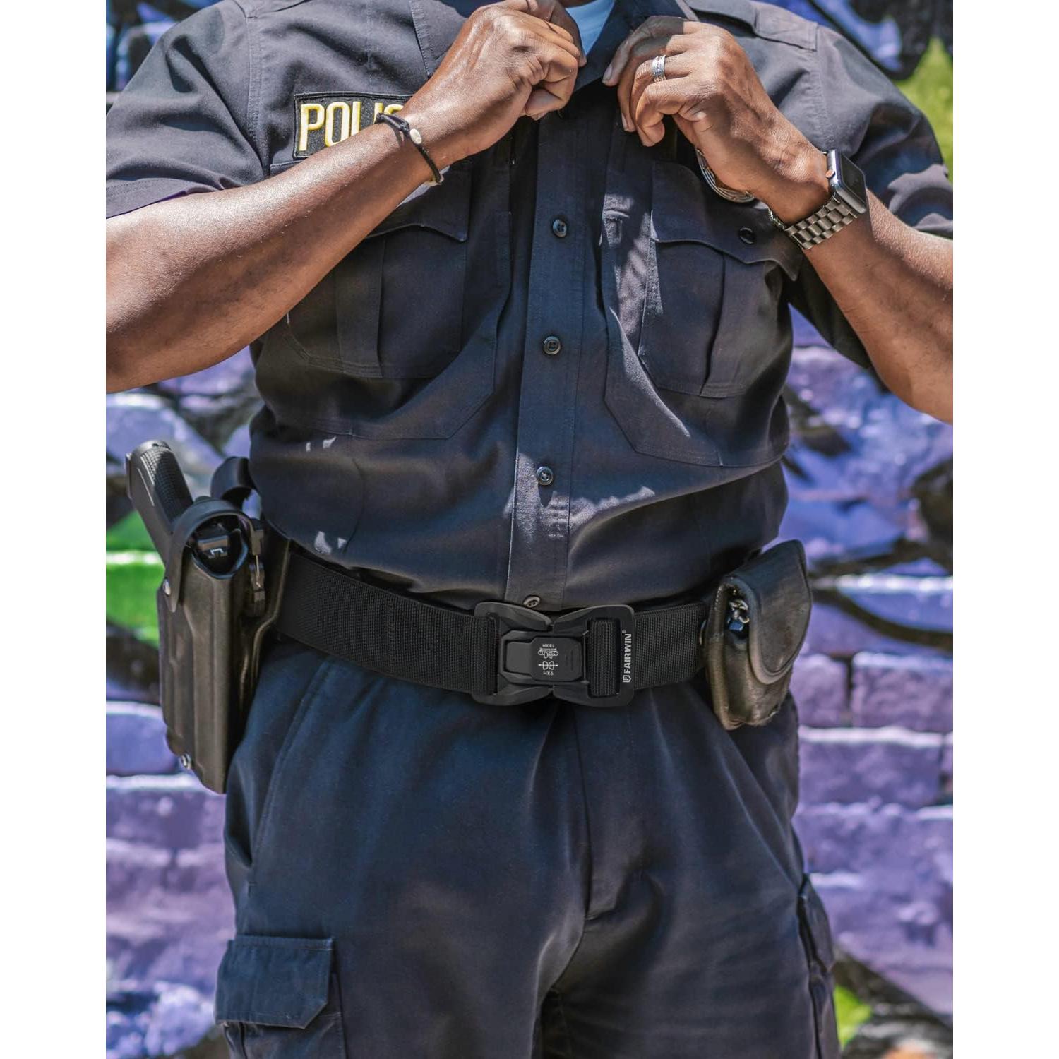 Cinturón Táctico FAIRWIN para Hombre 3.81 cm Liberación Rápida