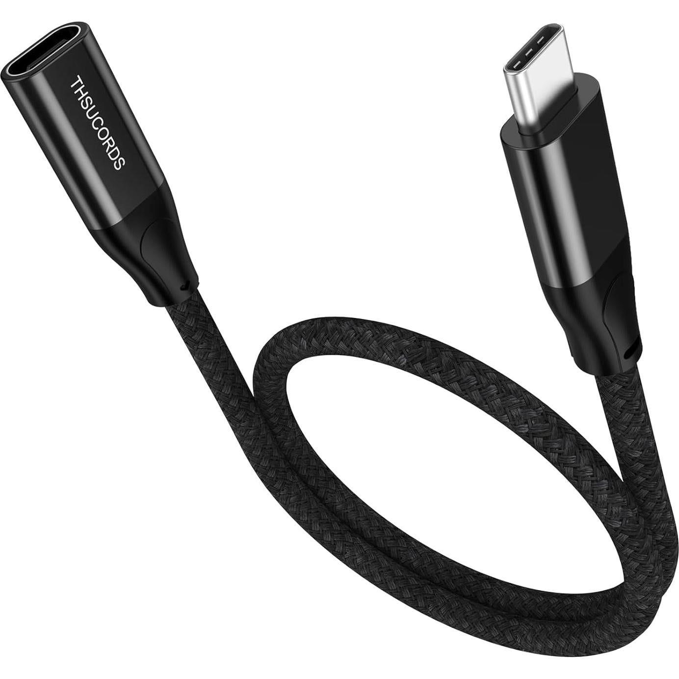 Cable de Extensión USB C 3.2 100W 1FT 4K 60Hz Thsucords