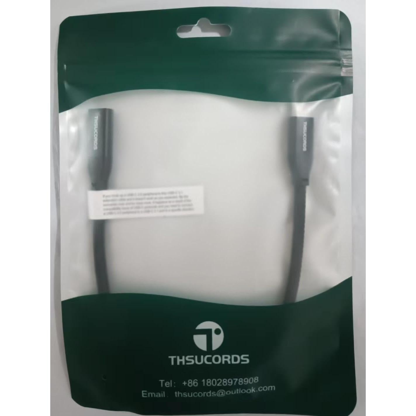 Cable de Extensión USB C 3.2 100W 1FT 4K 60Hz Thsucords