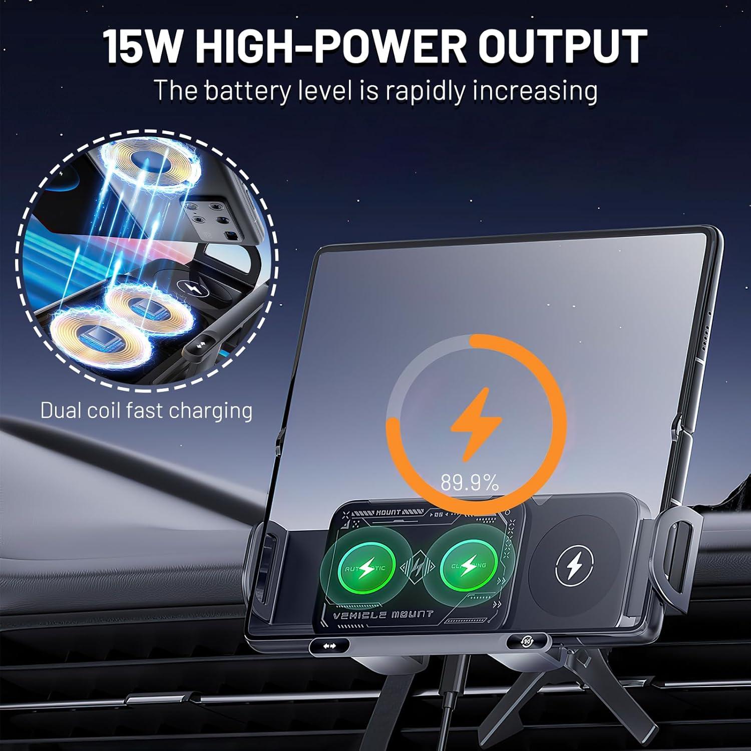 Soporte para Teléfono Móvil y Tablet MAROJEIF Carga Rápida 2 en 1