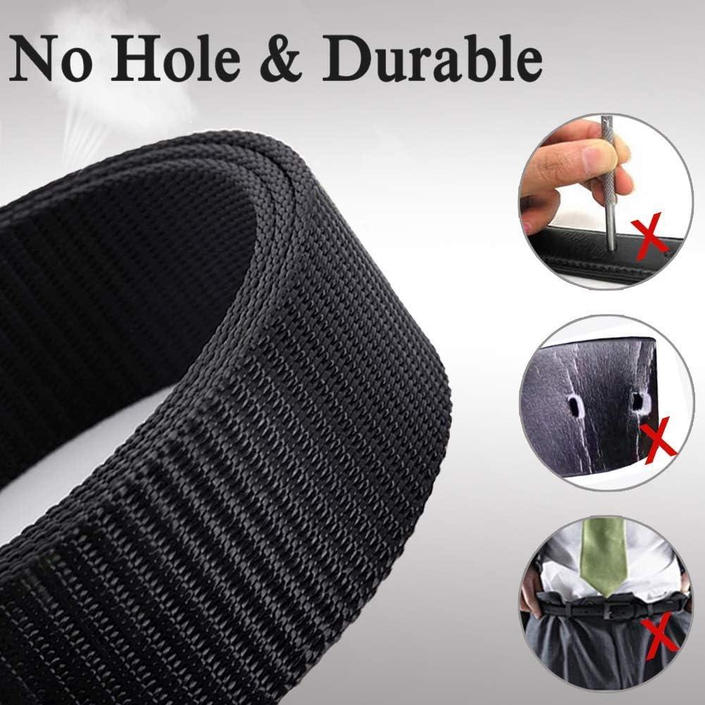Cinturones de Nylon WYuZe 3 Pack Ajustables para Hombres