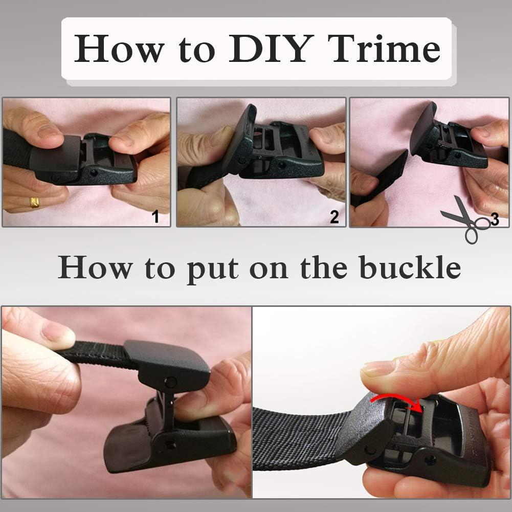 Cinturones de Nylon WYuZe 3 Pack Ajustables para Hombres