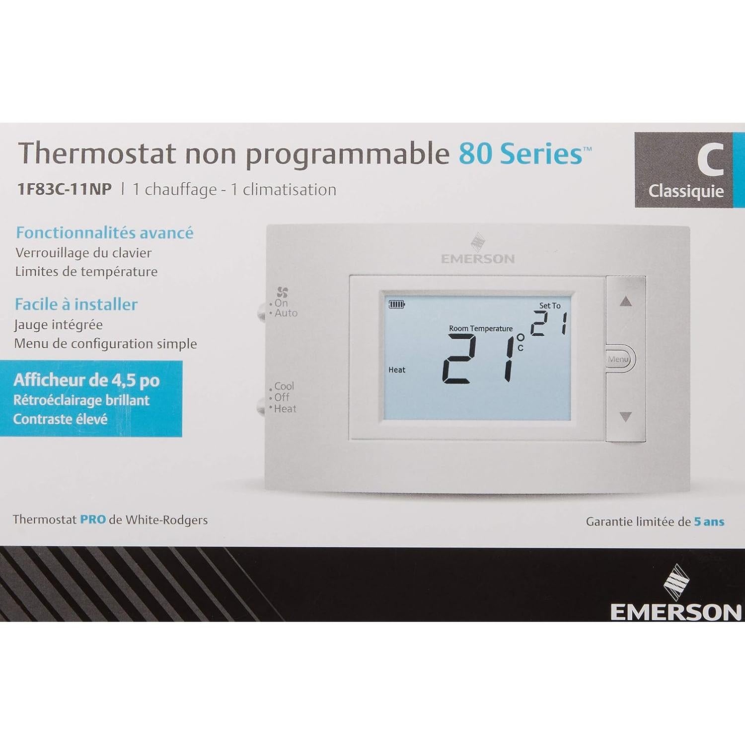 Paquete de Termostatos Emerson 1F83C-11NP y 1F83H-21PR