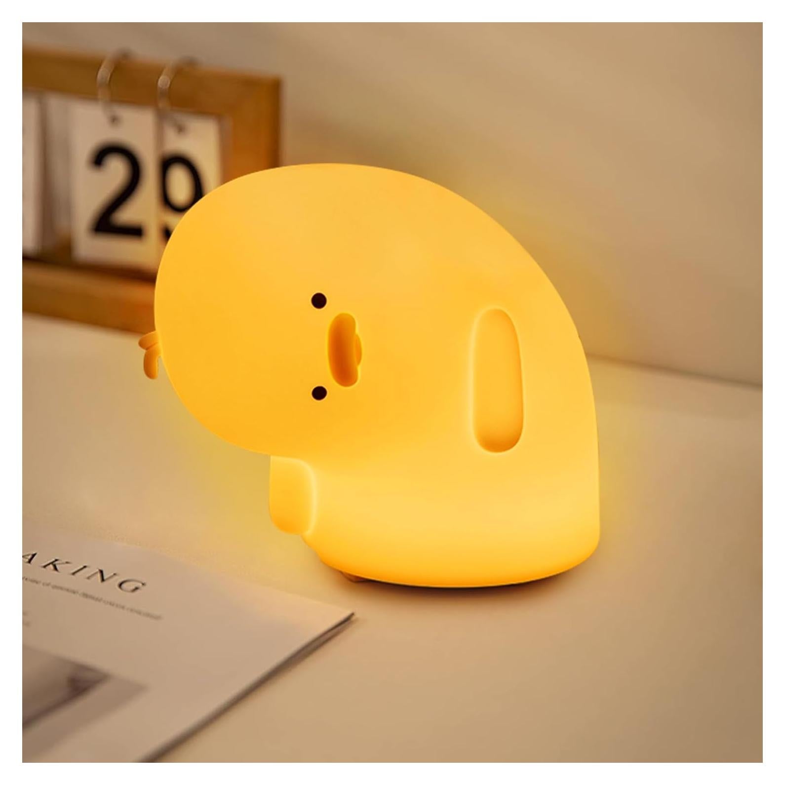 Luz Nocturna Pato Why Duck Etlephe Recargable Amarillo