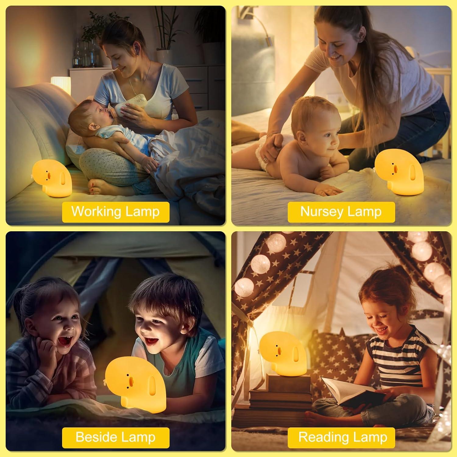 Luz Nocturna Pato Why Duck Etlephe Recargable Amarillo