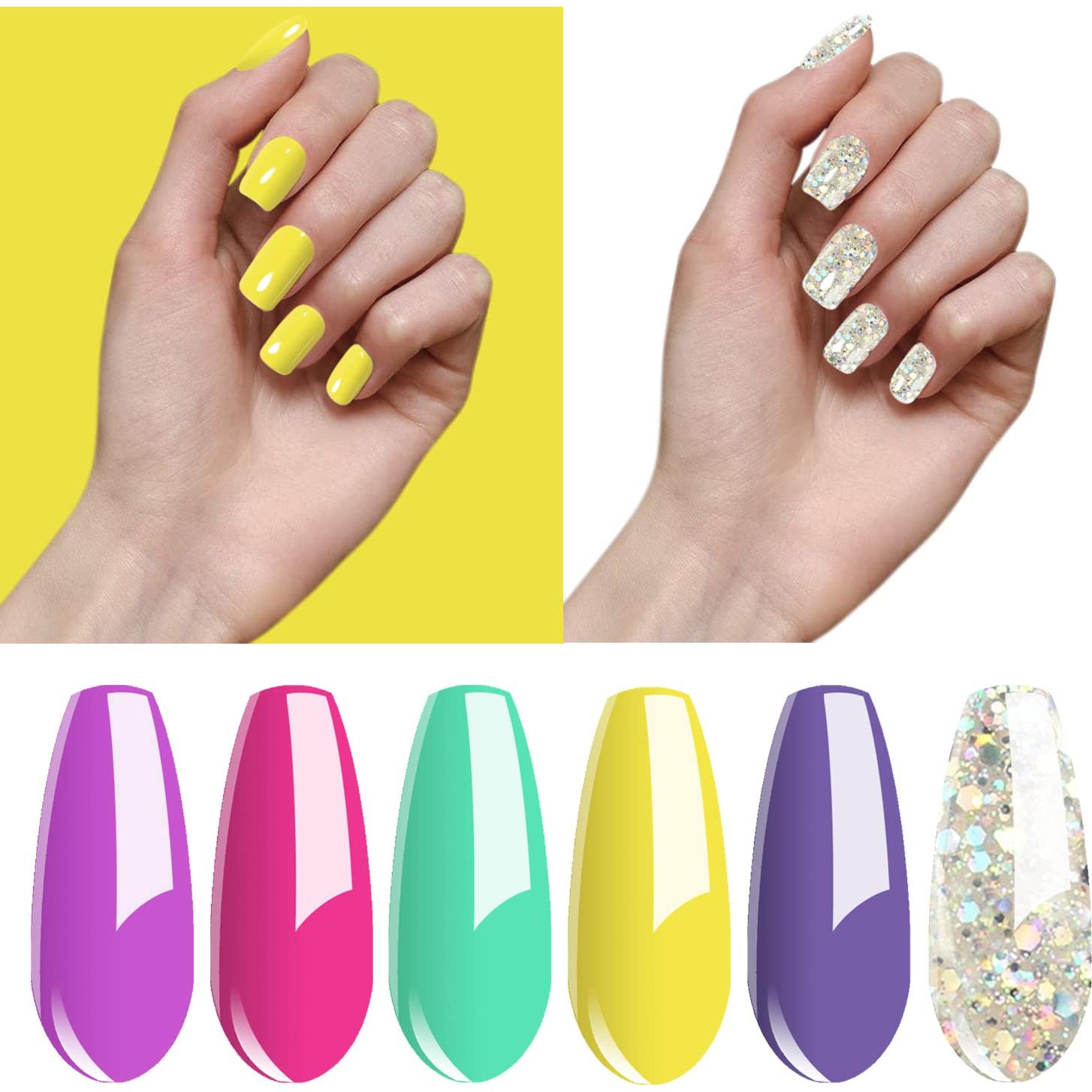 Set de Esmalte de Uñas en Gel Vishine 6 Colores 8ml