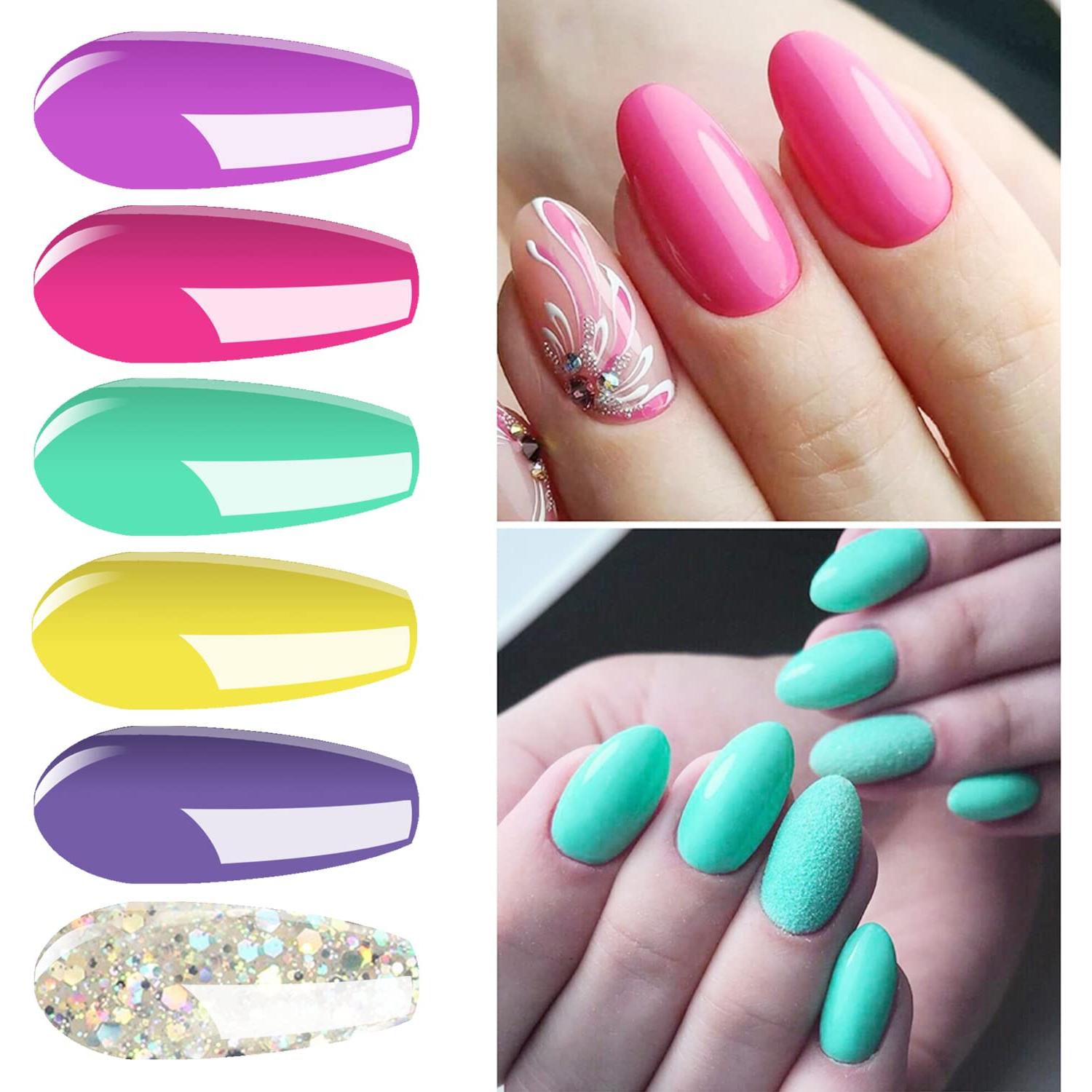 Set de Esmalte de Uñas en Gel Vishine 6 Colores 8ml