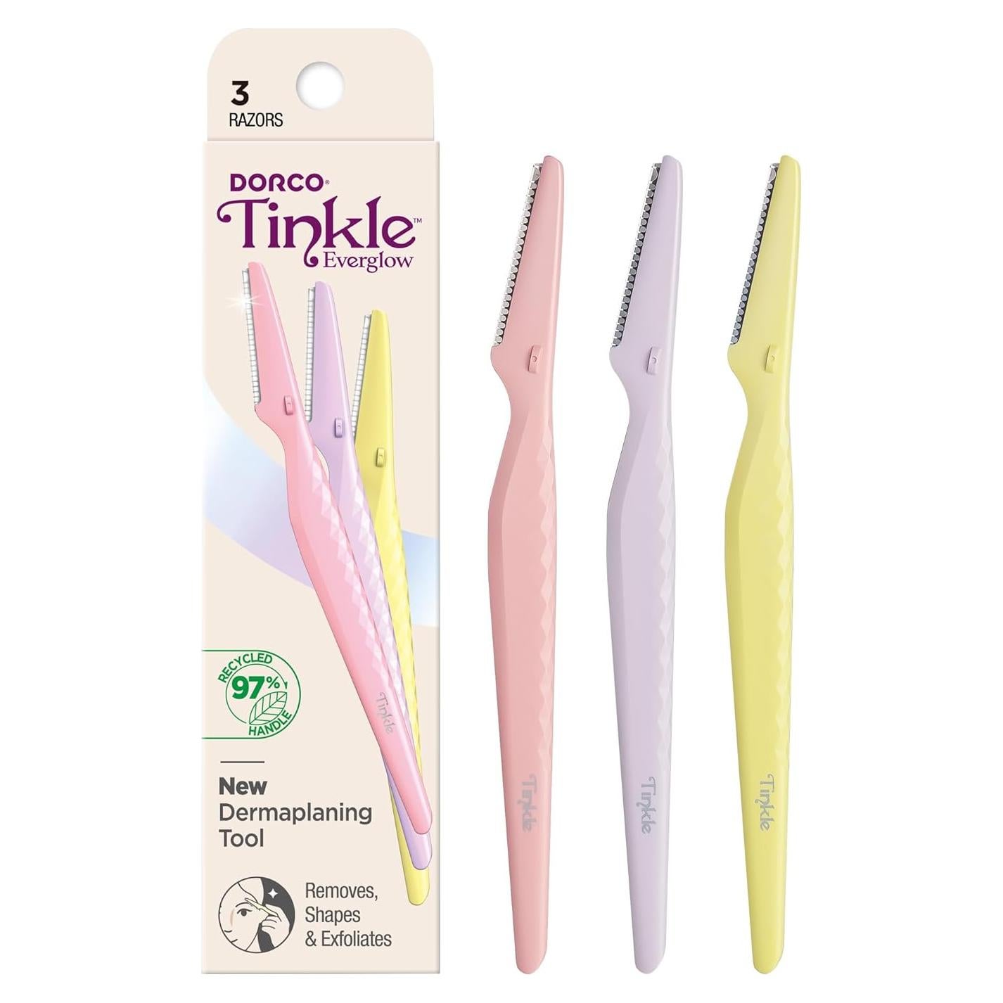 Herramienta de Dermaplaning Tinkle Everglow | 3 Navajas Multifuncionales