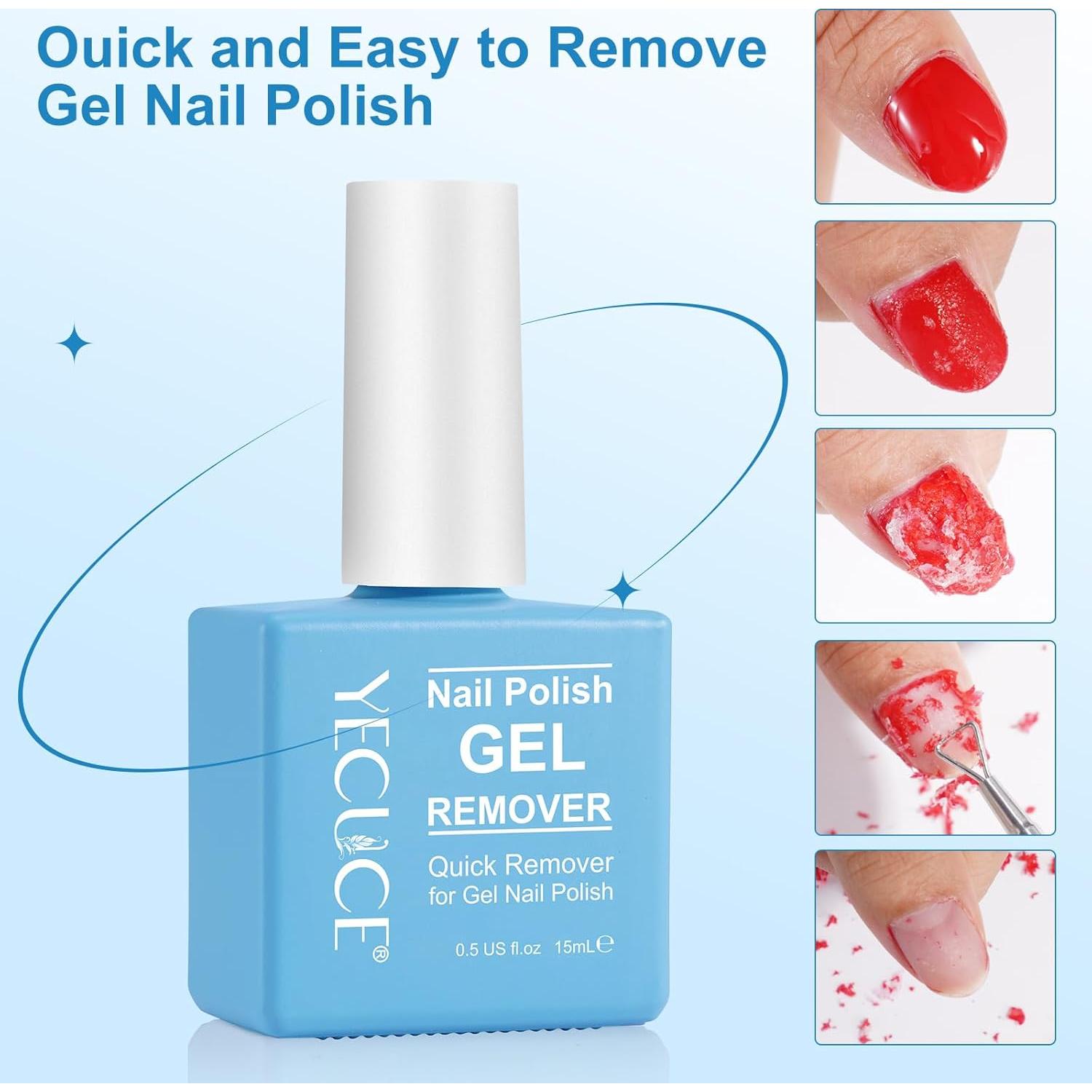 Removedor de Esmalte de Uñas en Gel SHANWU 15 ml Rápido y Eficaz
