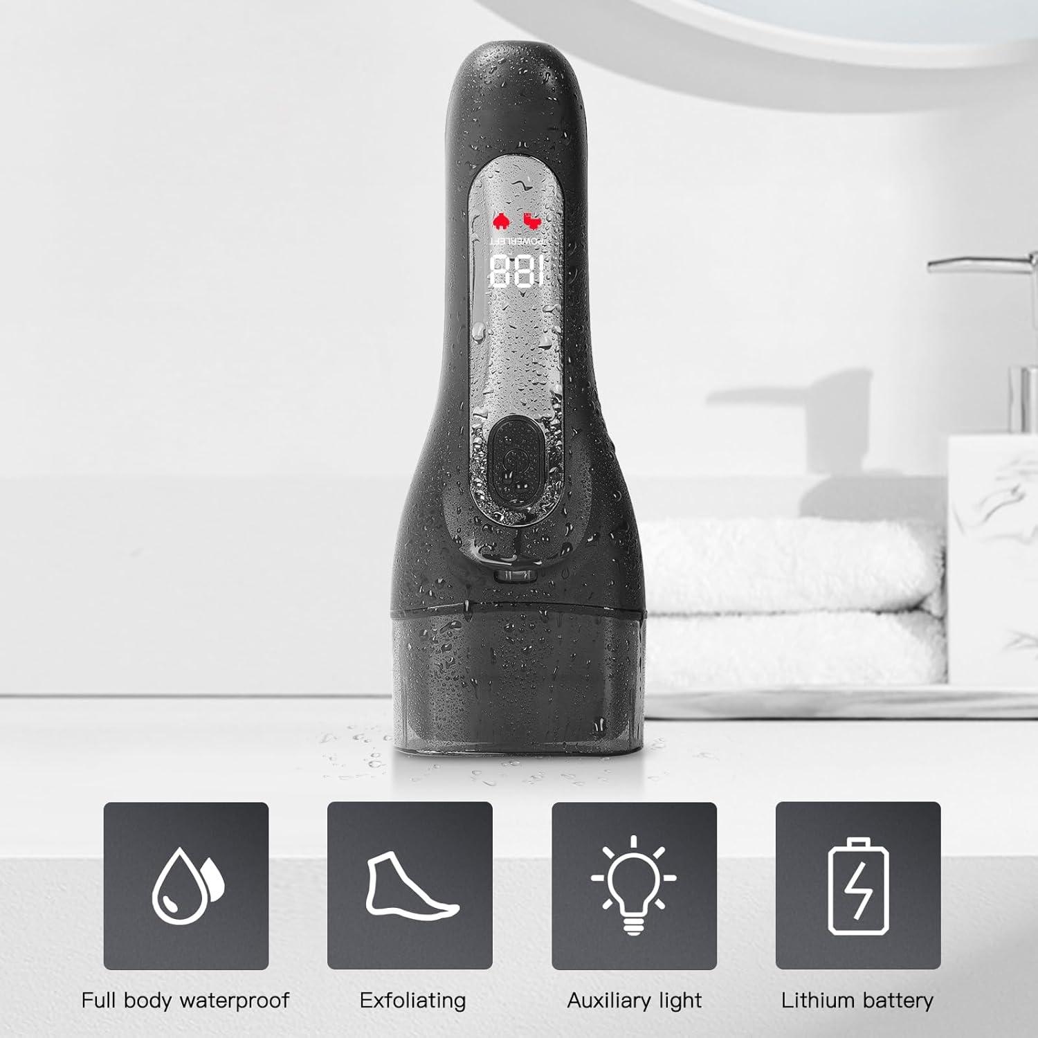 Removedor Eléctrico de Callos BDFDSJ Negro, Kit Pedicura Profesional