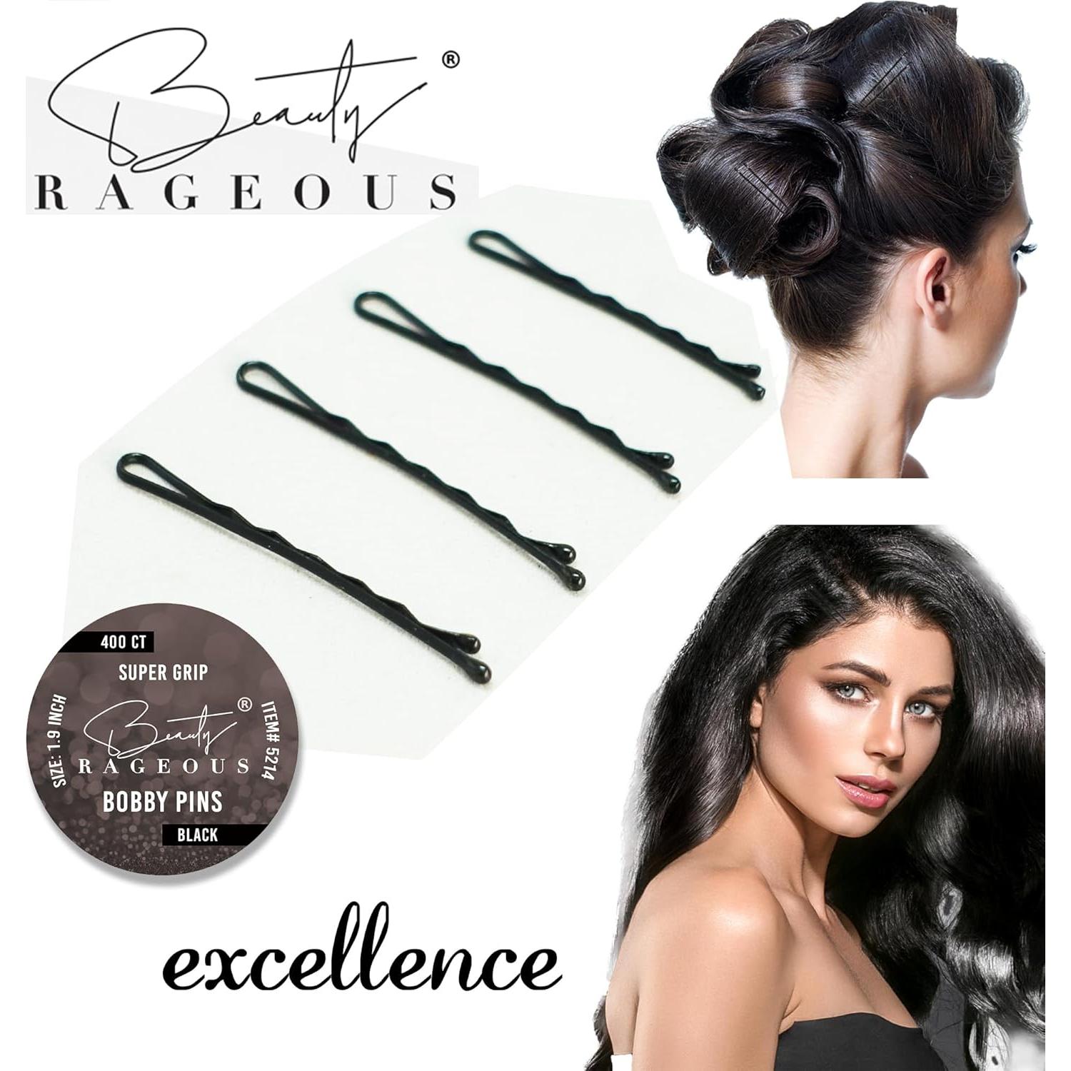 Pinzas para el Cabello Beauty Rageous 4.83 cm - 400 Unidades