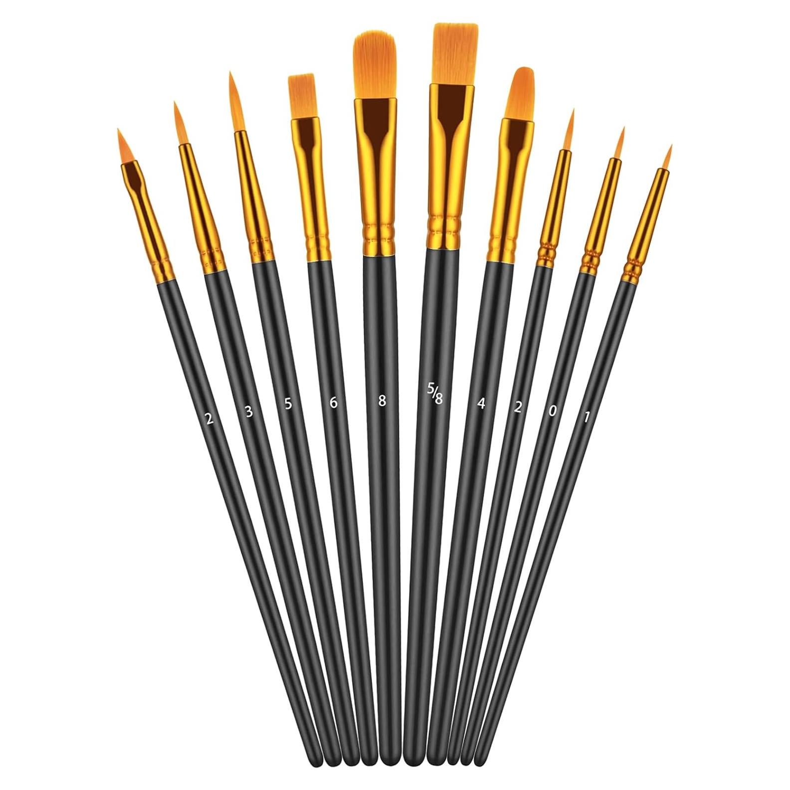 Juego de Pinceles Artstorys 10 Piezas para Pintura Acrílica