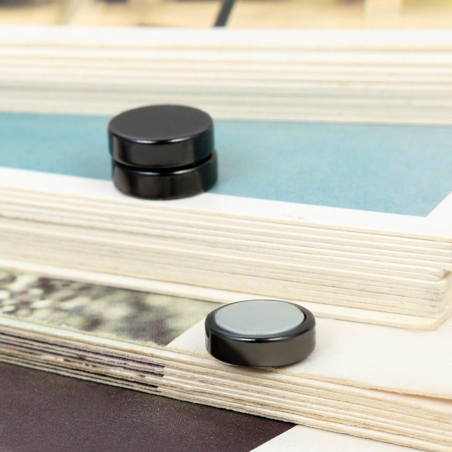 Pendientes Falsos Clip On Rofusn Acero Inoxidable Negro 10mm