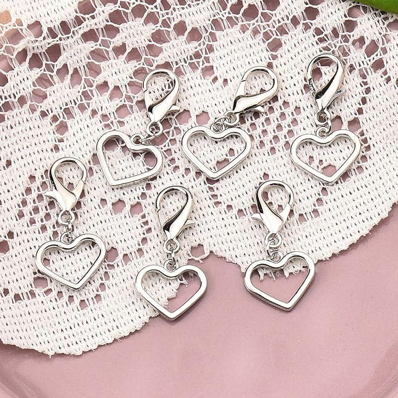Cadenas de Encanto para Zapatos Sisadodo - 4 Piezas Corazones