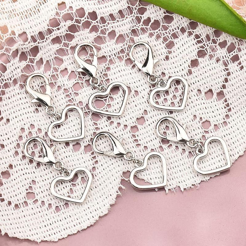 Cadenas de Encanto para Zapatos Sisadodo - 4 Piezas Corazones