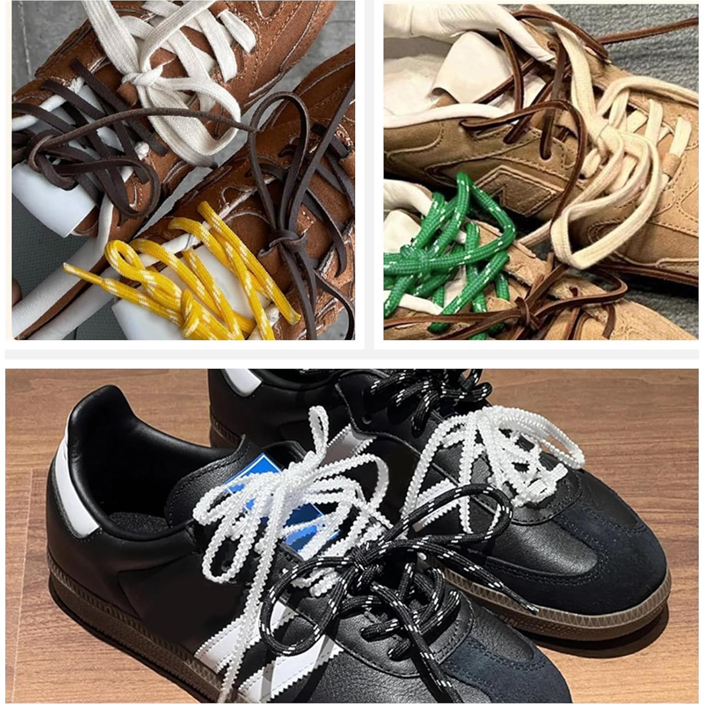 Cordones de Zapato Redondos Multicolor para Zapatillas Samba