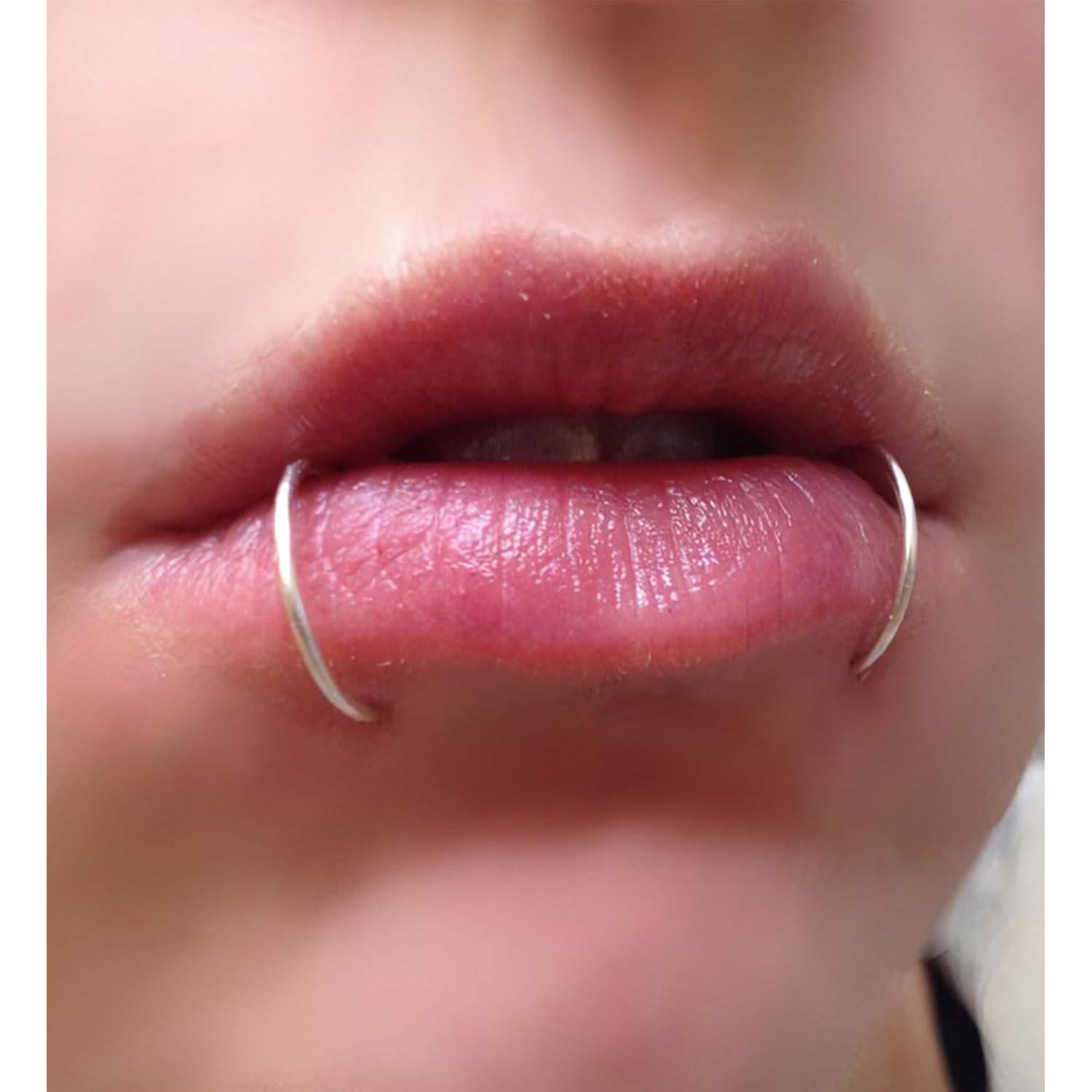 Piercing Falso de Labio y Nariz QWALIT - 6 Piezas Plata