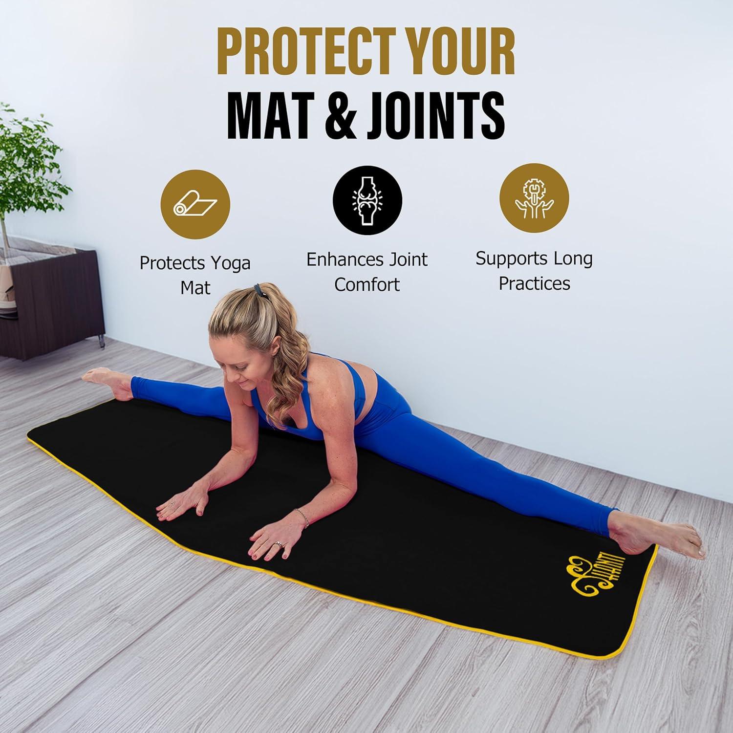 Toalla de Yoga Shanti Negra Antideslizante Microfibra 30x30 cm