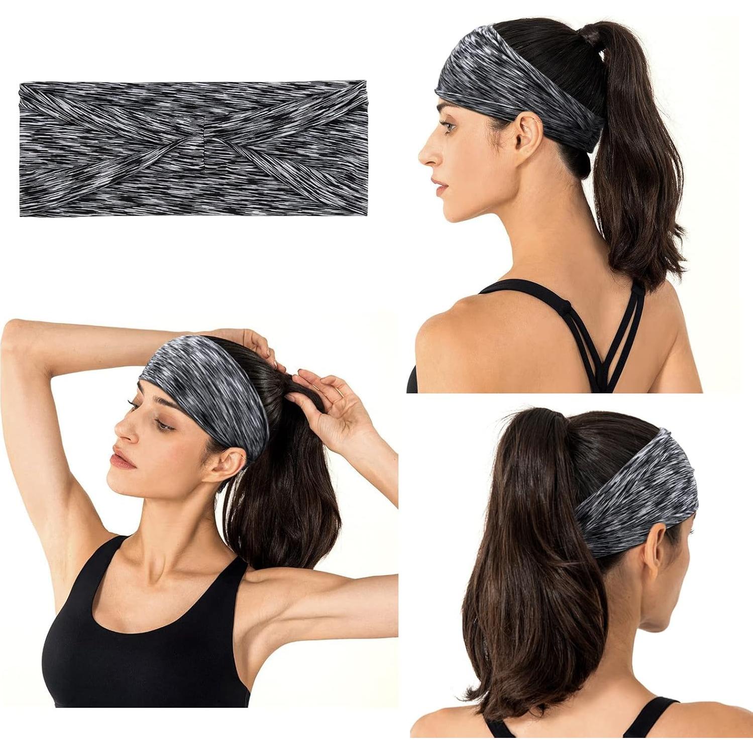 12 Diademas Antideslizantes para Mujeres AKTVSHOW - Banda para Sudor