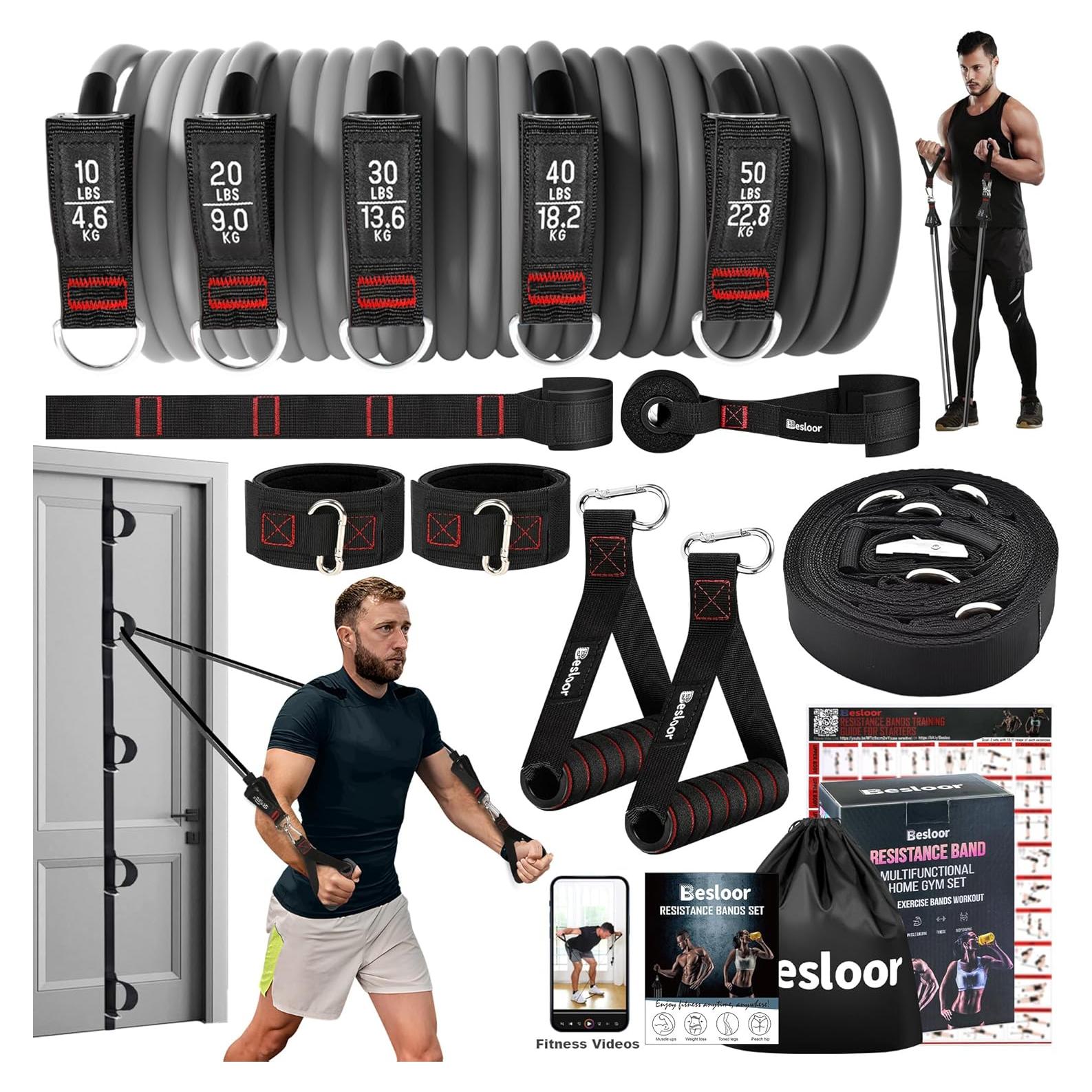 Juego de Bandas de Resistencia Besloor - 5 Niveles hasta 68 kg