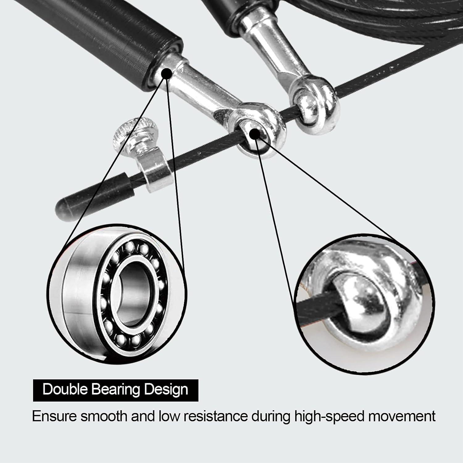 Cuerda de Salto Ajustable Callfit con Mango de Aluminio Antideslizante