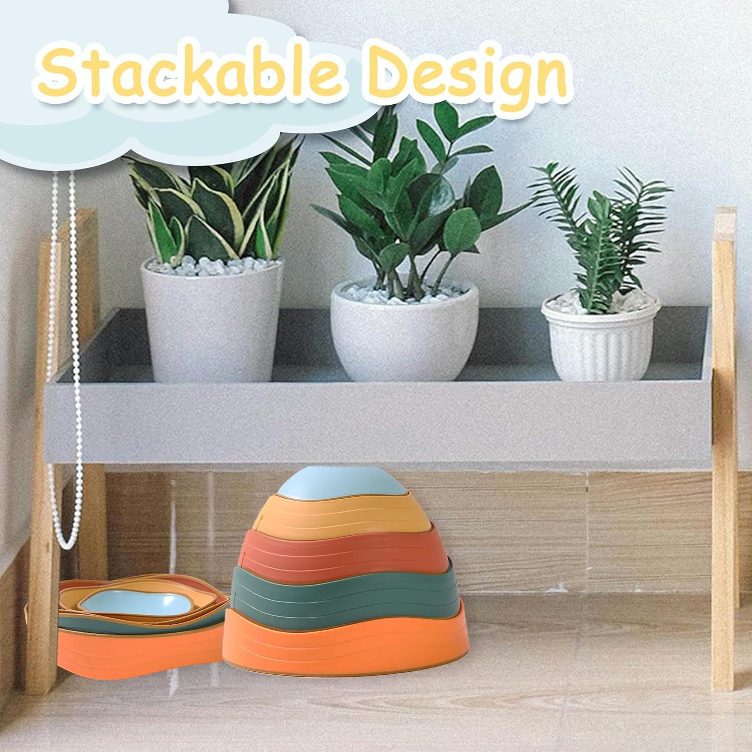 Piedras de Equilibrio Antideslizantes LoomLark 5 Pcs Juguetes Niños