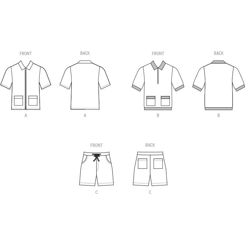 Kit de Patrón de Costura McCall's M8414 para Hombre Tallas 34-42