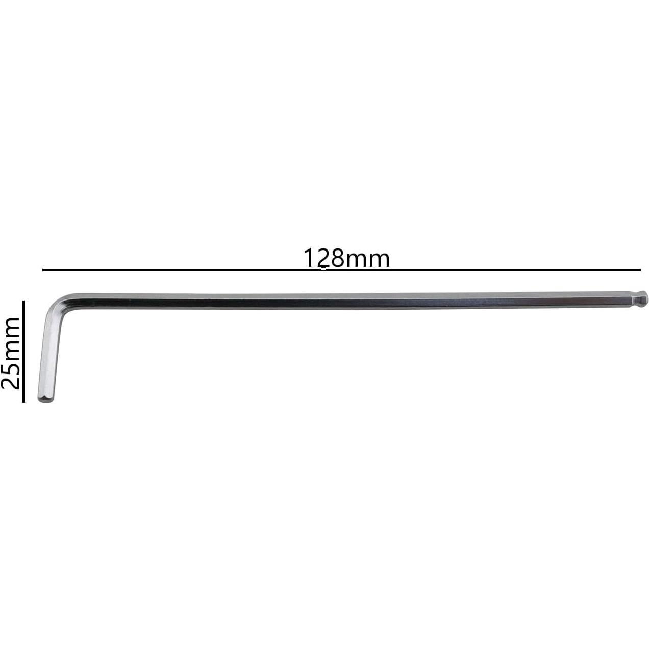 Juego de 2 Llaves Hexagonales Internas YHXiXi 1/8'' Punta Esférica