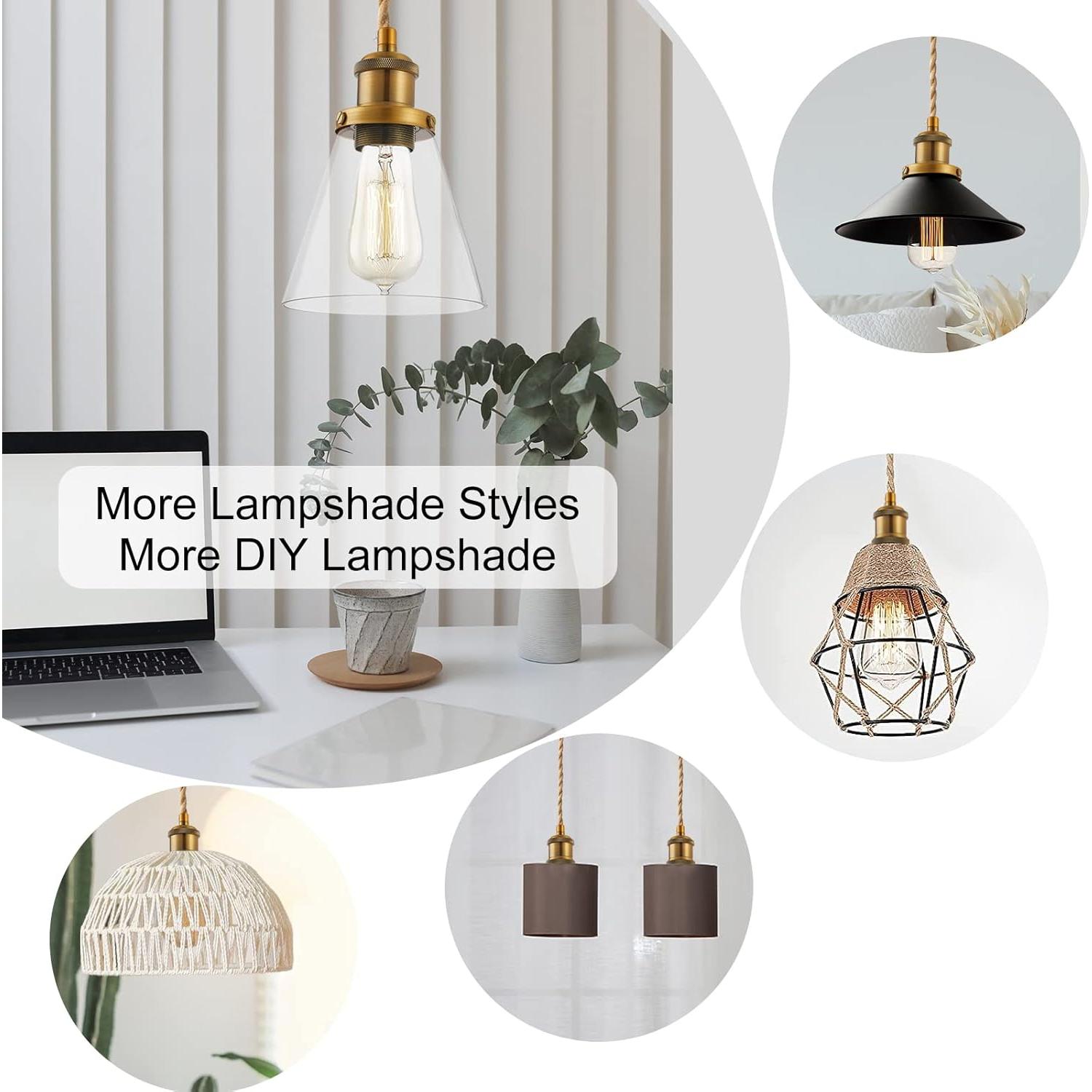 Kit de Luz Colgante Vintage Industrial GNOLAK 4.7m E26