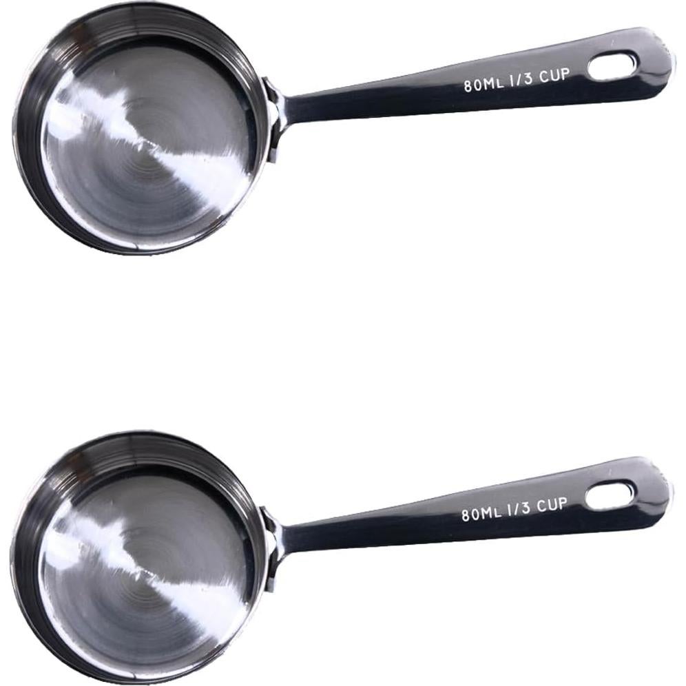 Cucharas Medidoras 1/3 Taza 80 ml Honey Bear Kitchen Acero Inoxidable