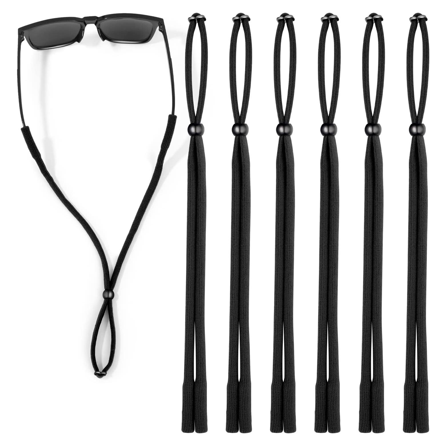 Correa para Gafas 6 PCS Ajustable Negra Deportiva