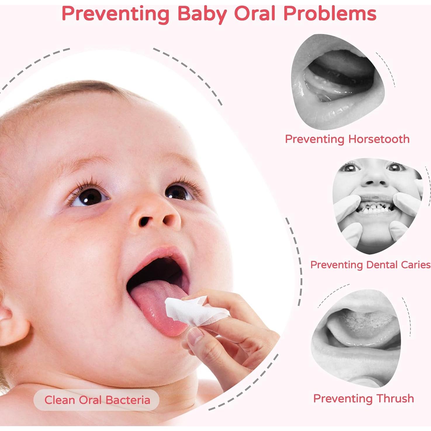 Toallitas Orales Suzuran para Bebés - 30 Paquetes Individuales