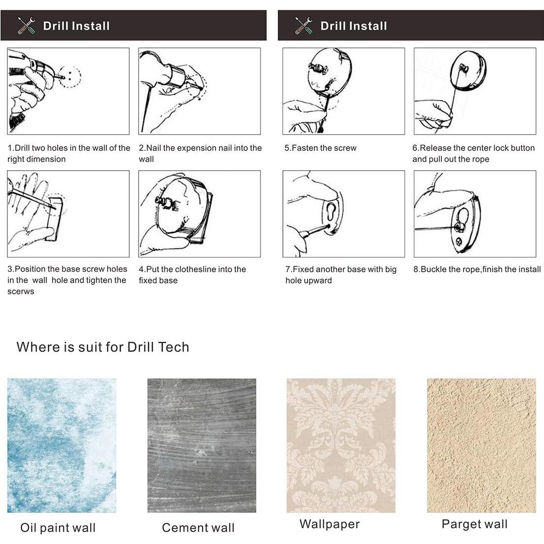 Cuerda Retráctil de Acero Inoxidable JOOM 2.74m Negra