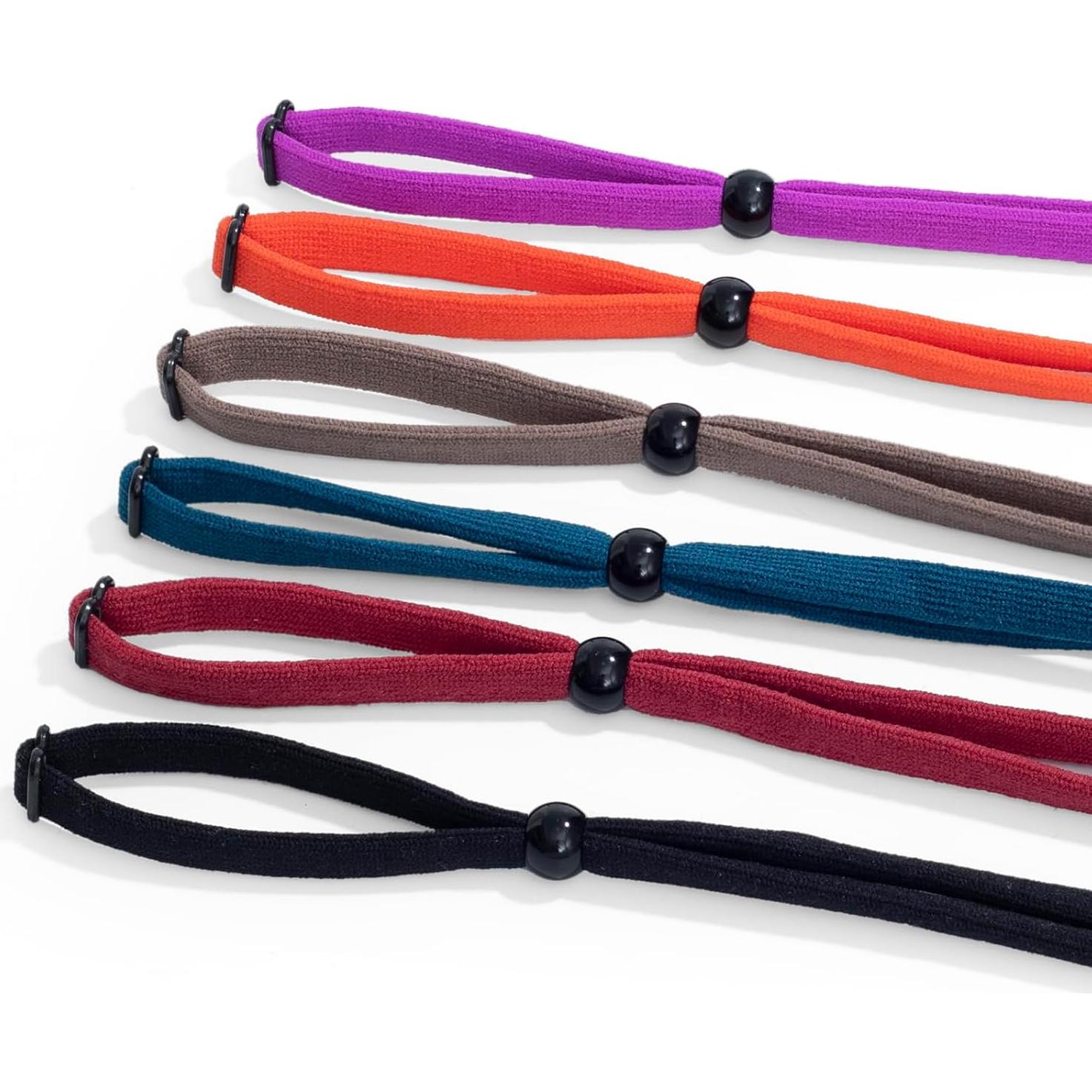 Correa para Gafas 6 PCS Ajustable Nylon Spandex Multicolor