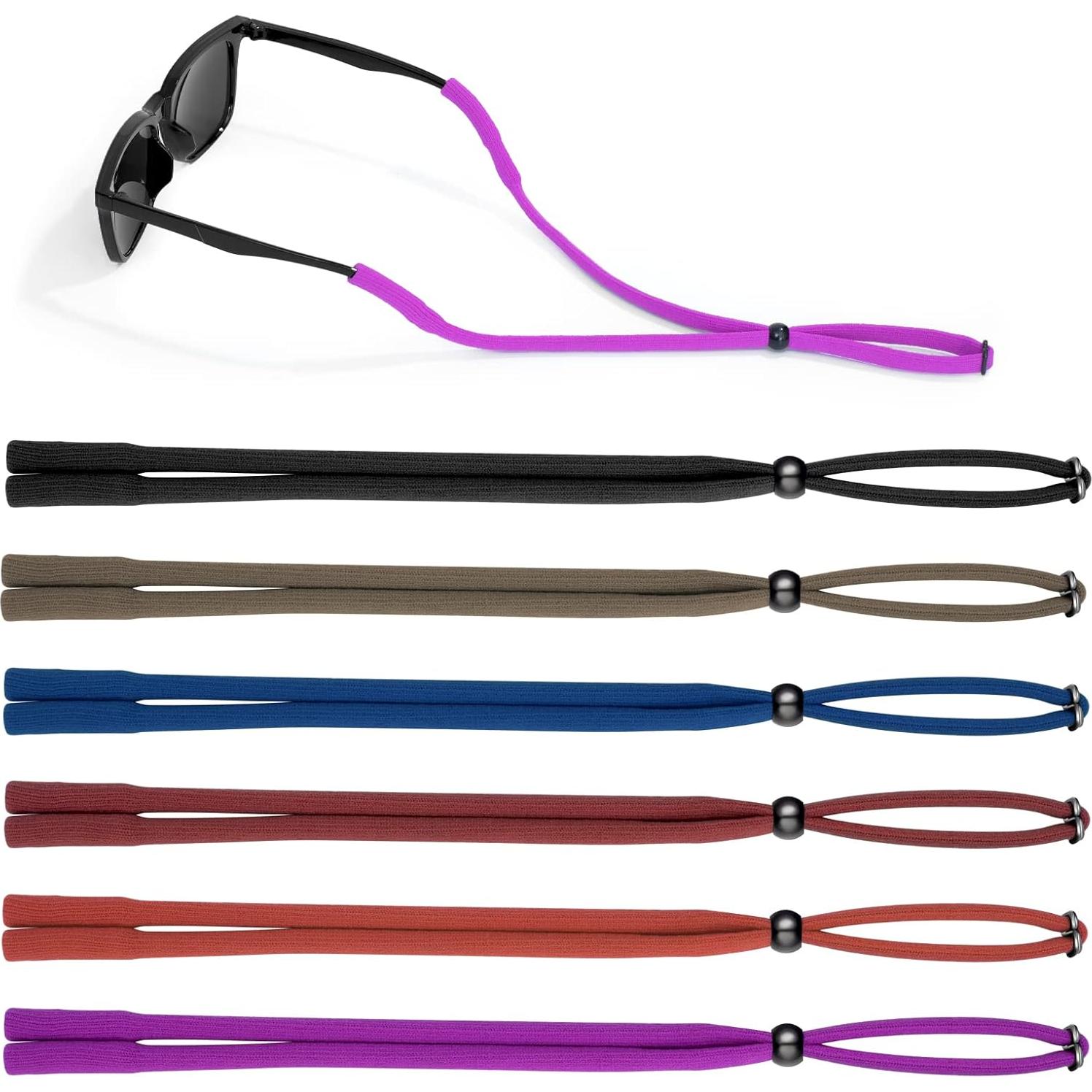 Correa para Gafas 6 PCS Ajustable Nylon Spandex Multicolor