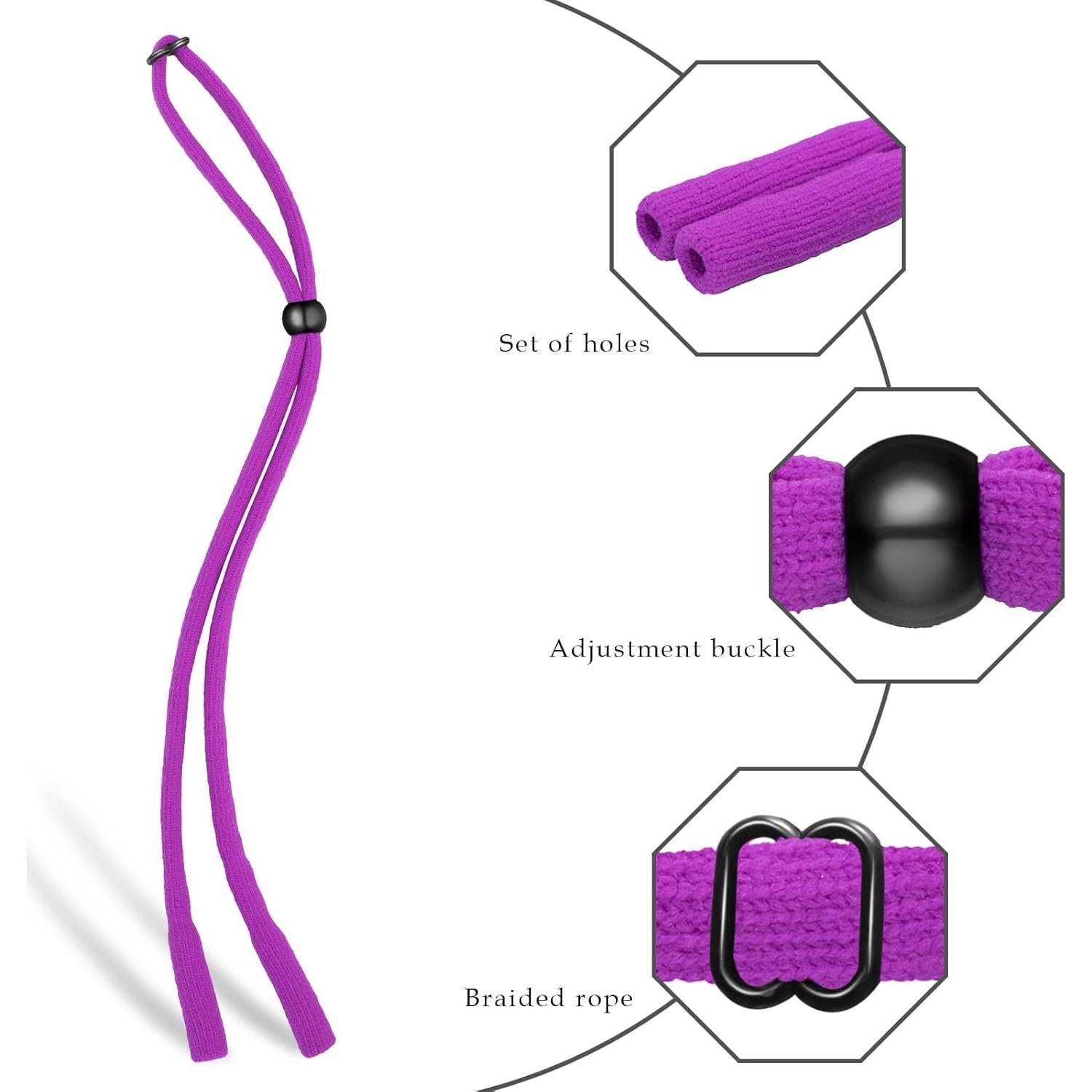 Correa para Gafas 6 PCS Ajustable Nylon Spandex Multicolor