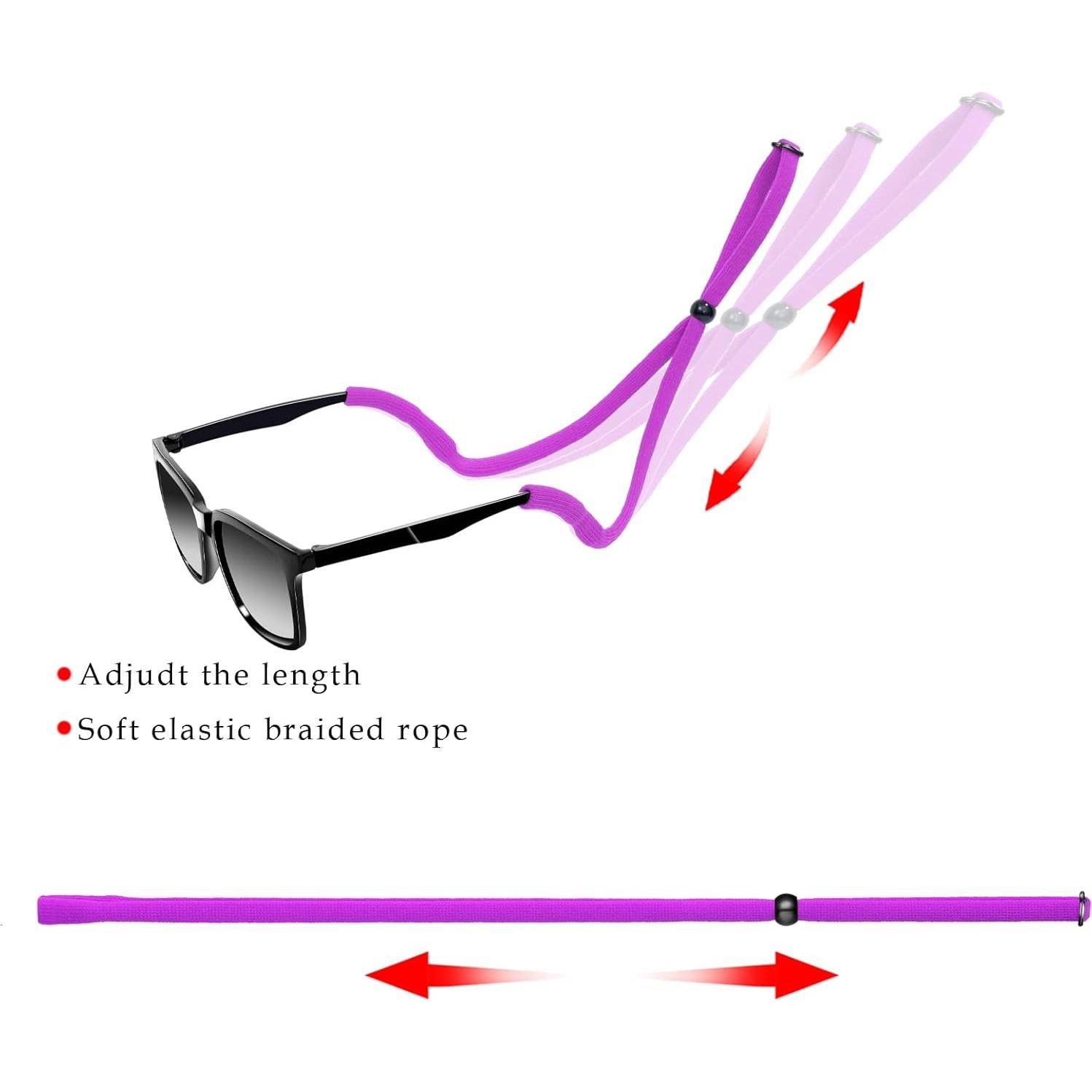 Correa para Gafas 6 PCS Ajustable Nylon Spandex Multicolor