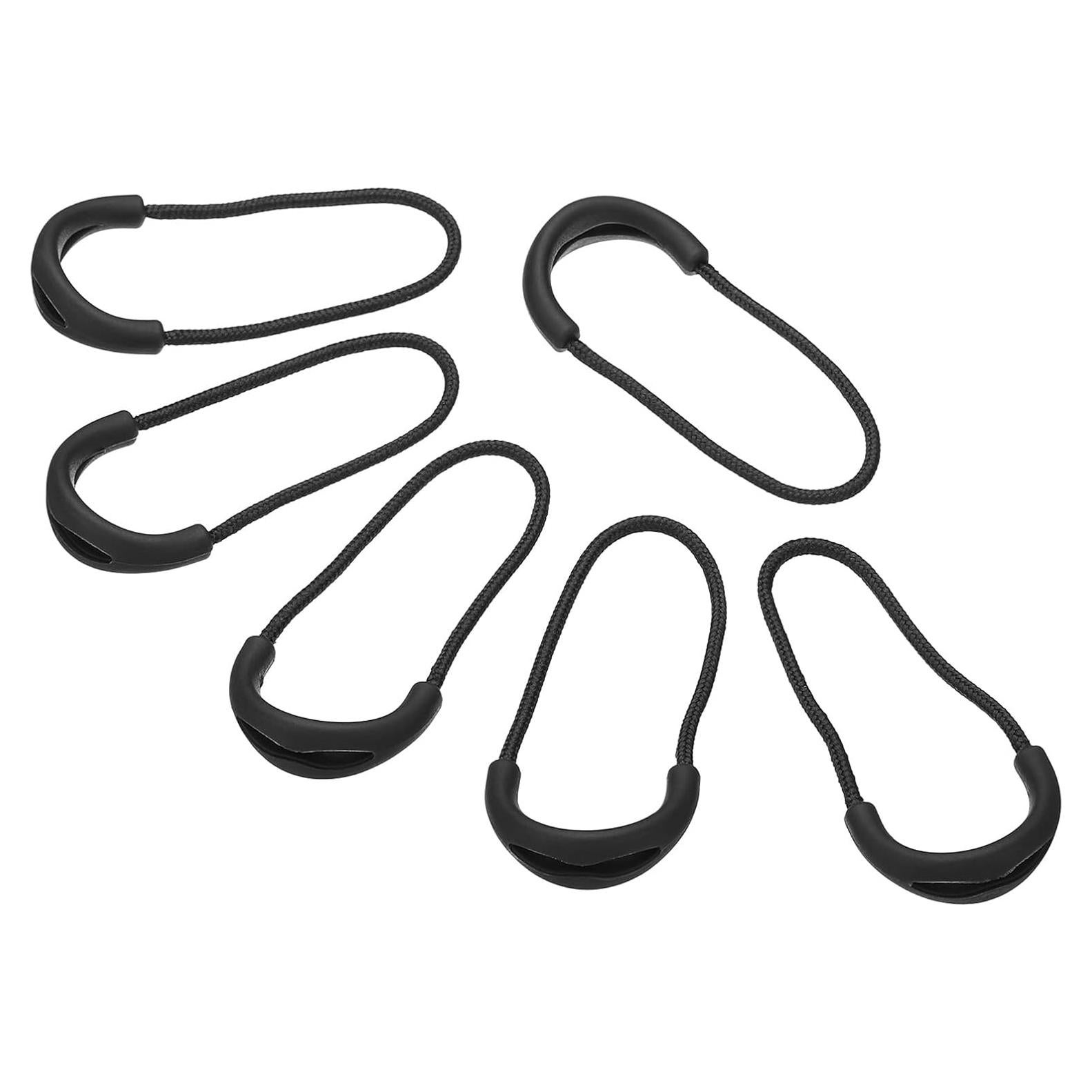 Tiradores de Cremallera PATIKIL, Paquete de 10, Negro