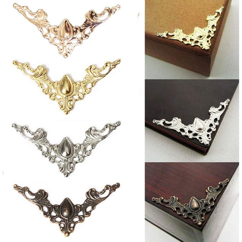 120 Piezas Esquinas de Libro de Metal Vintage CATOSUM